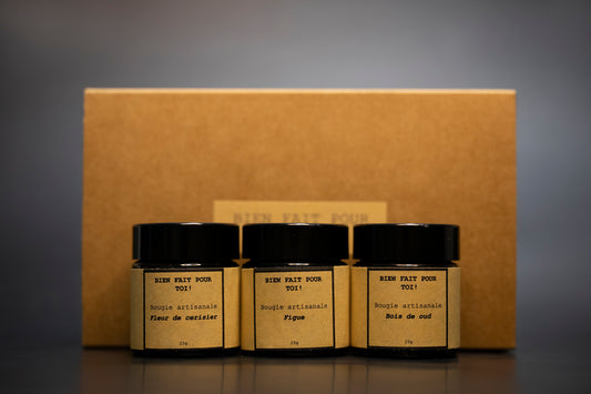 Coffret trio de bougie
